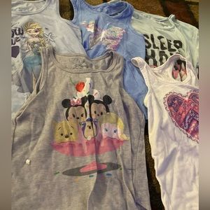 Lot of 5 size small 5-6. 4 tank tops and 1 short sleeves crop top.